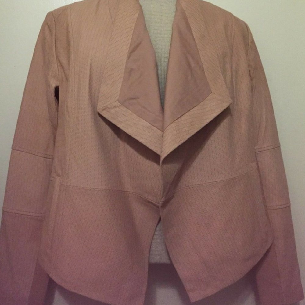 GILI Leather Jacket Size 4 Blush